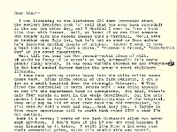 1978-05-22 - METAL MIKE Saunders to Adny Shernoff of The Dictators regarding the awful VOM recording and desire to start Dictators cover band